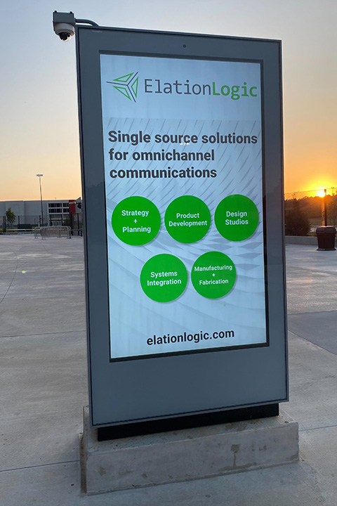 Free standing digital kiosk